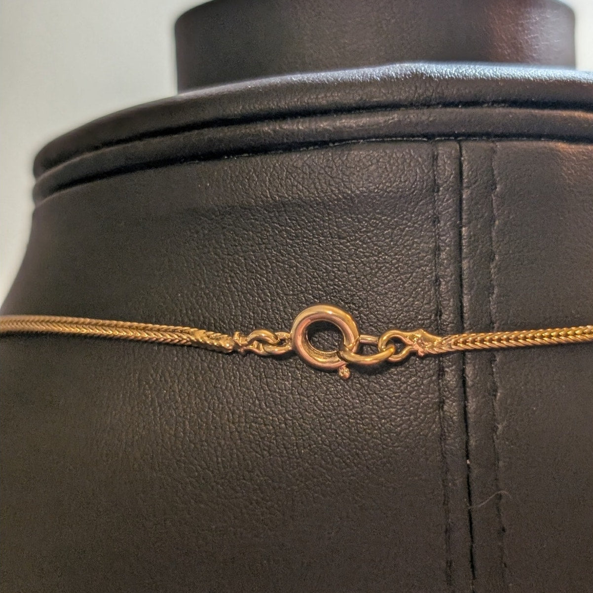 Vintage Gold Tone Cage Flower Tassel Pendant Gold Tone Chain Necklace