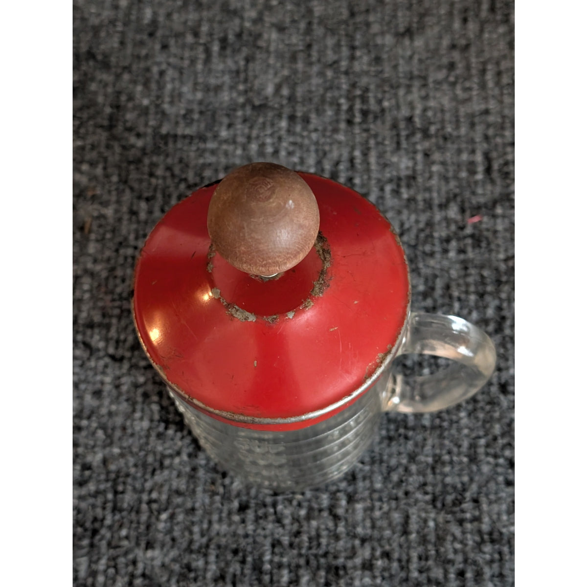 Vintage Hazel Atlas Glass Measuring Cup Food/Nut Chopper