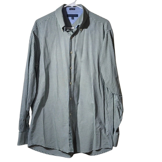 Tommy Hilfiger Regular Fit Green Heritage Oxford Button Down Shirt 16-34/35
