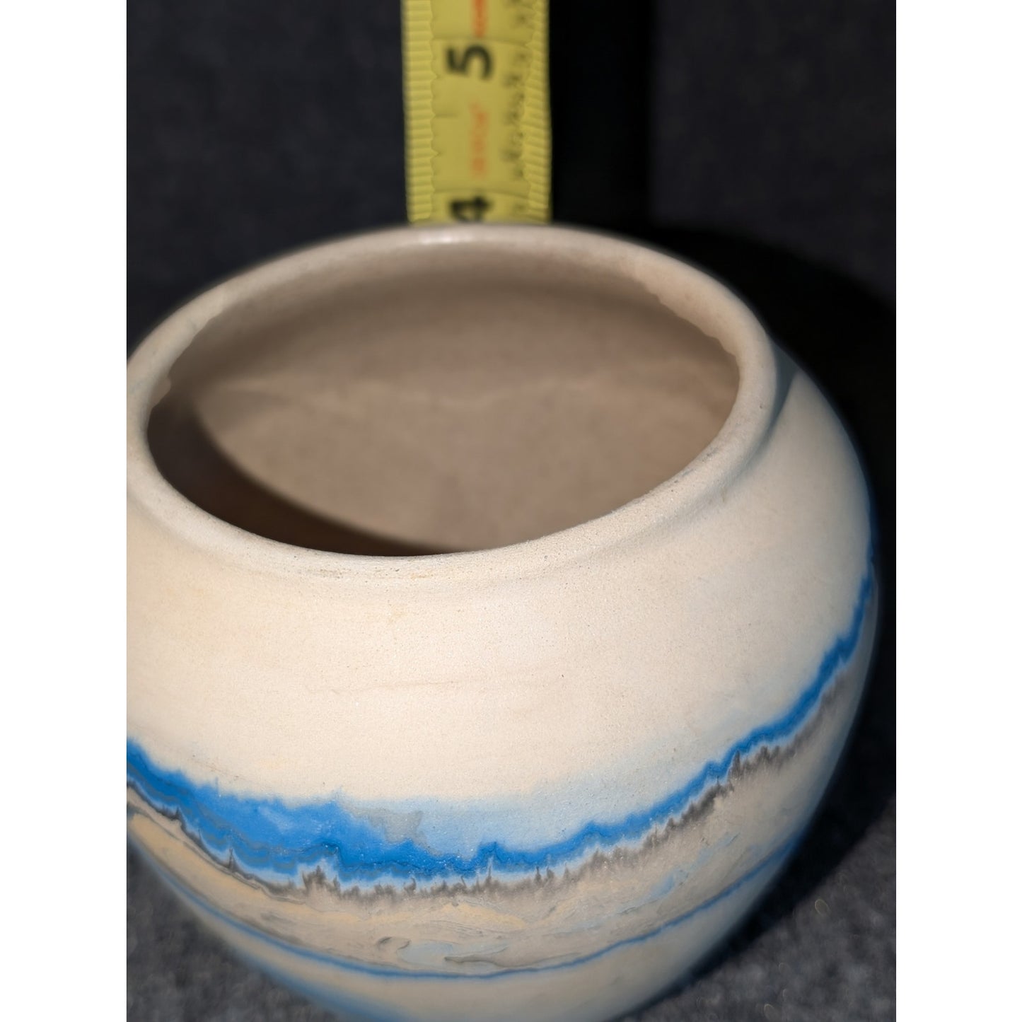 Nemadji Pottery Made in U.S.A. Swirl Art Vase