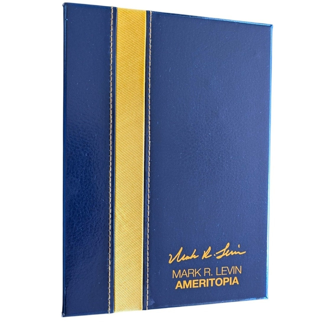 Mark R. Levin Autographed Ameritopia Premiere Boxed Collectibles Hardcover Book