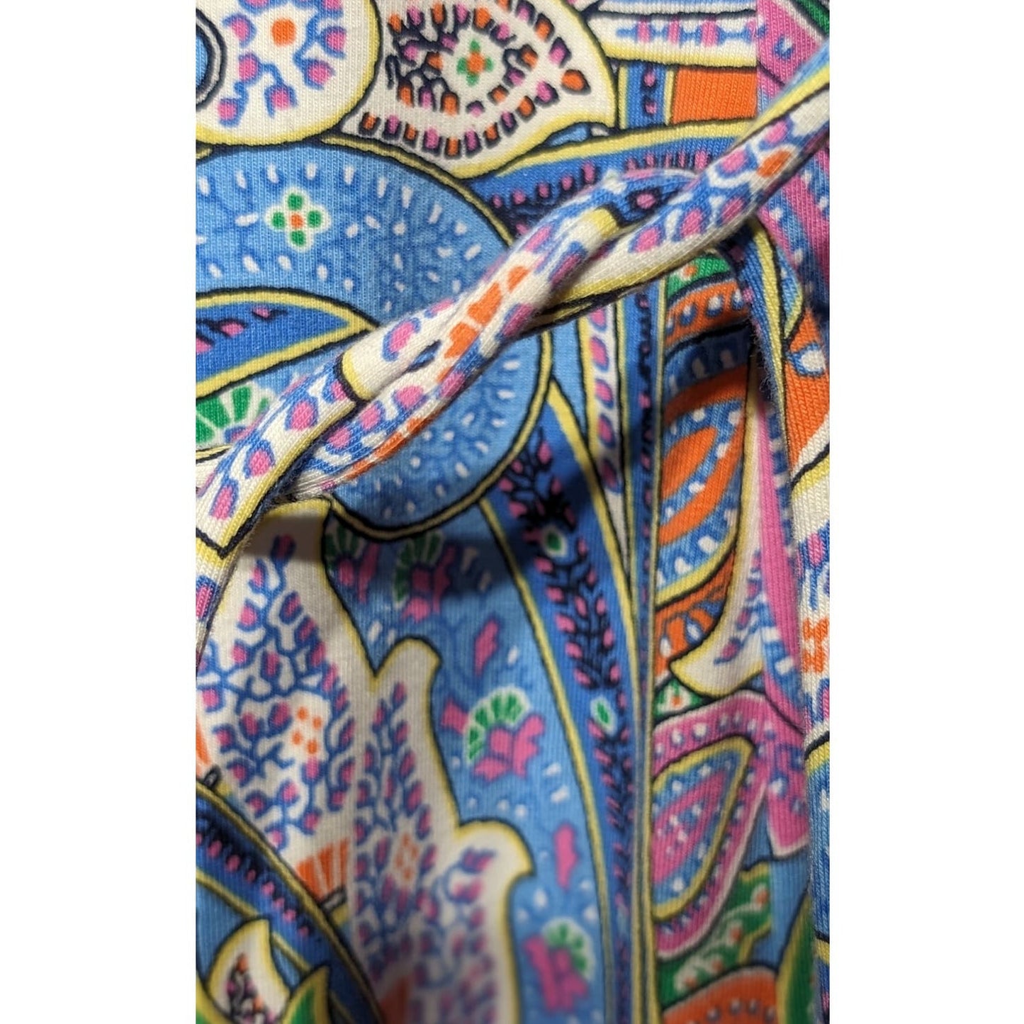 Lauren Ralph Lauren Paisley Multi Color Panel Flare Sleeveless Dress Size M