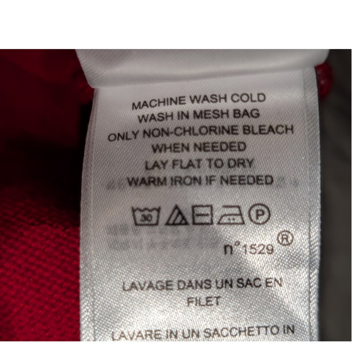 Lauren Ralph Lauren Red Black Accent Silver Tone Button Turtleneck Sweater Sz XL