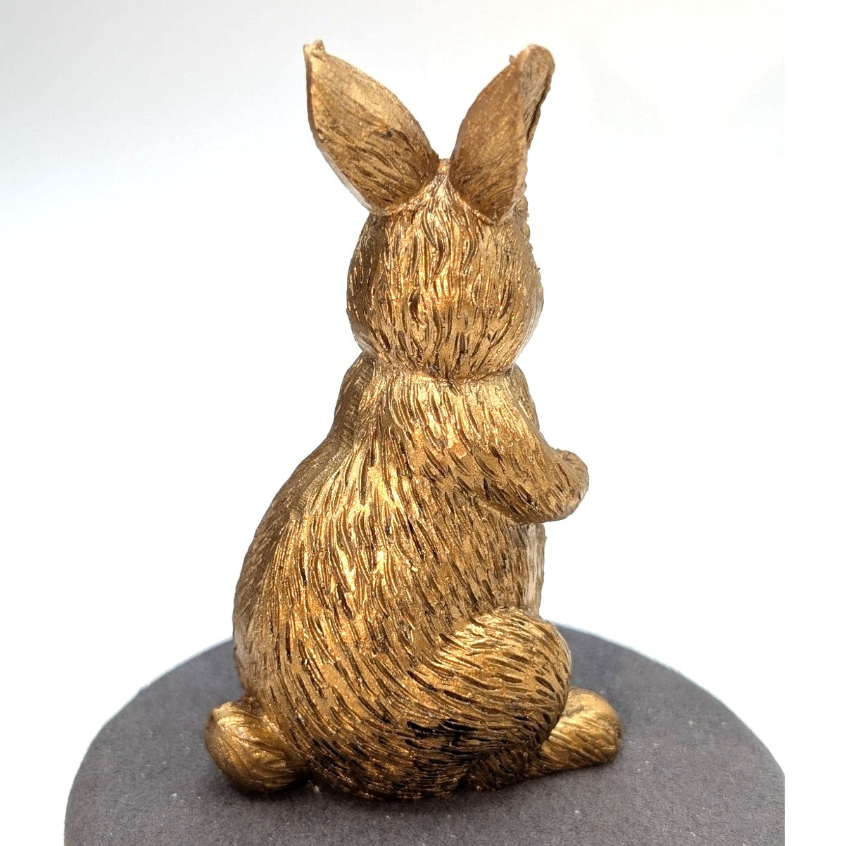 Gold Resin Bunny Figurine