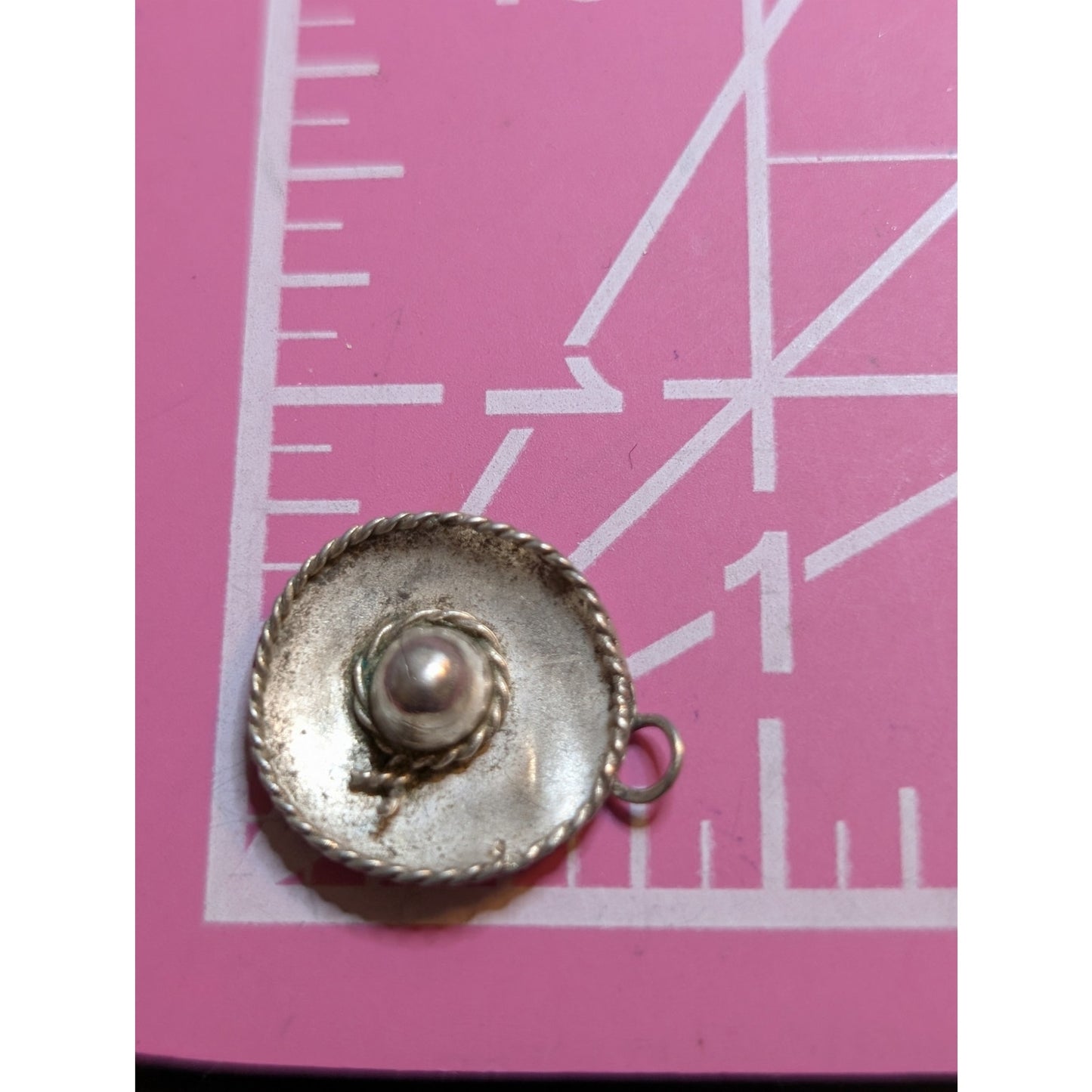Vintage Silver Mexican Sombrero Hat Charm