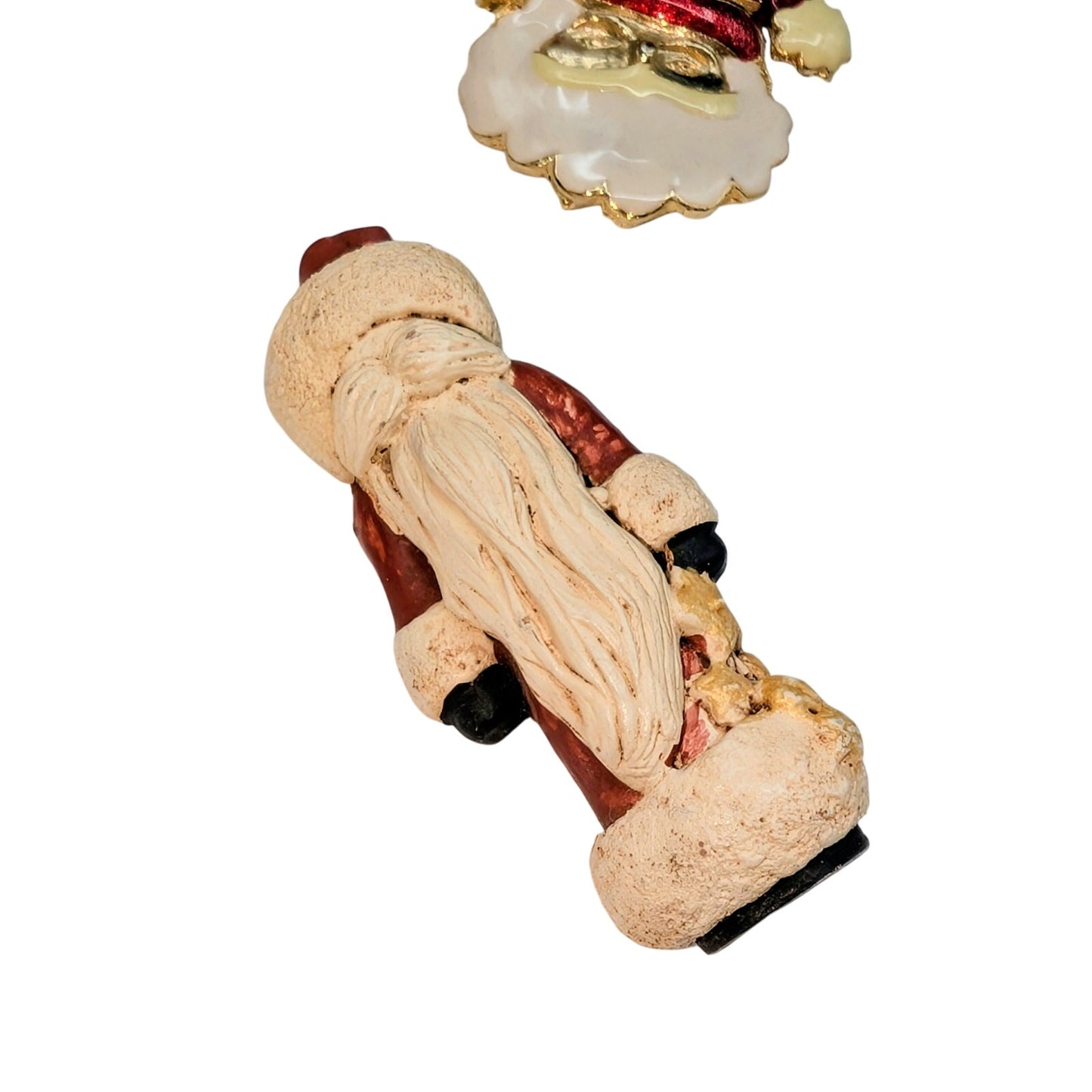 Lot of Eight Christmas Santa Pins