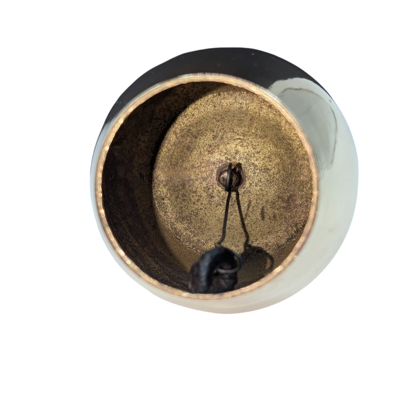 Vintage Mid-Century Brass Apple Bell