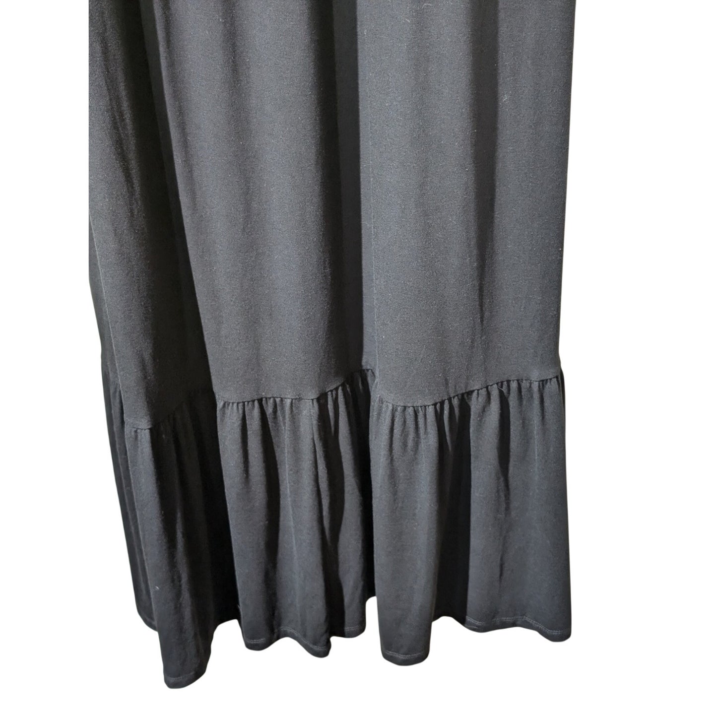 NWT Ava & Viv V-Neck Wrapped Front Bodice Ruffle Hem Maxi Dress Womens Size 1X