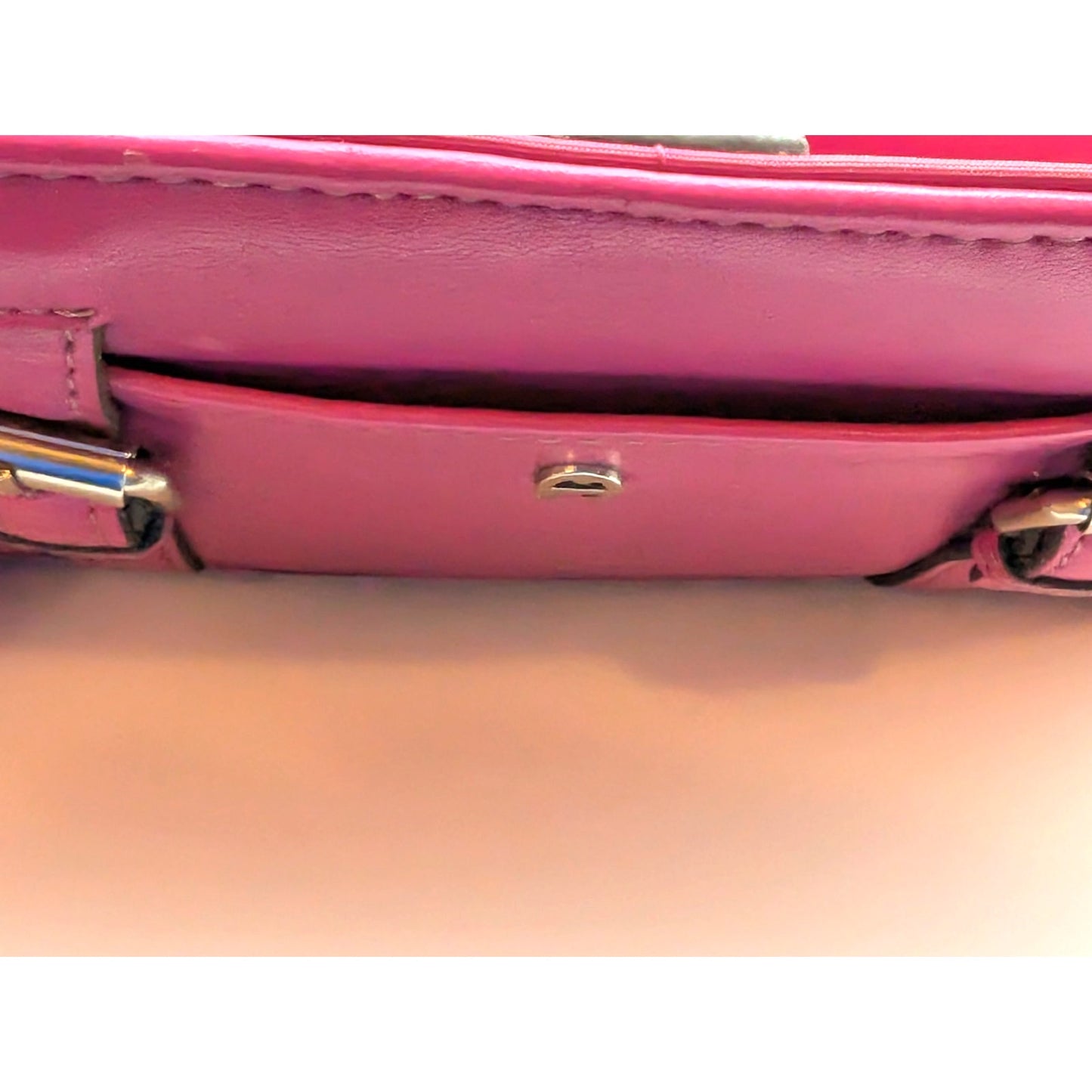 Etienne Aigner Pink Leather Cynthia Style Signature 'A' Organizer Clutch Wallet
