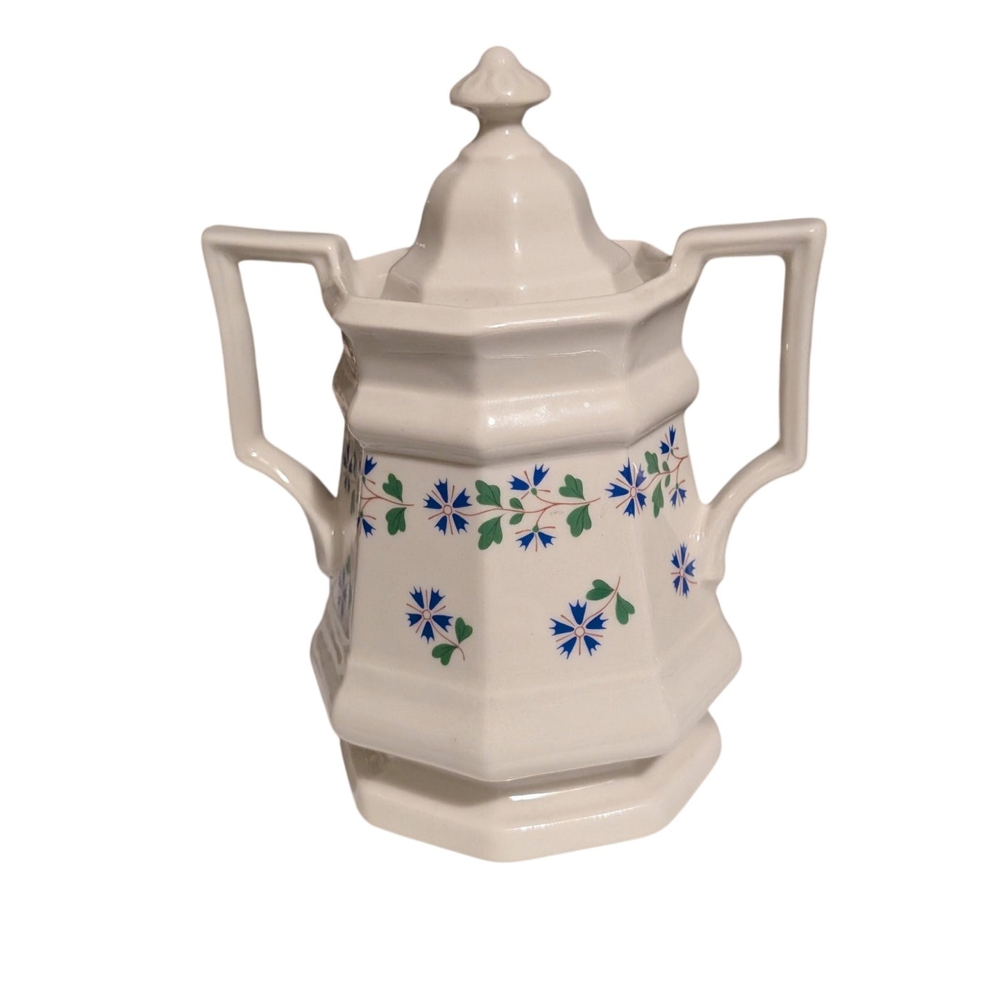 Iroquois 'Periwinkle' Museum China Henry Ford Museum Sugar W/ Lid