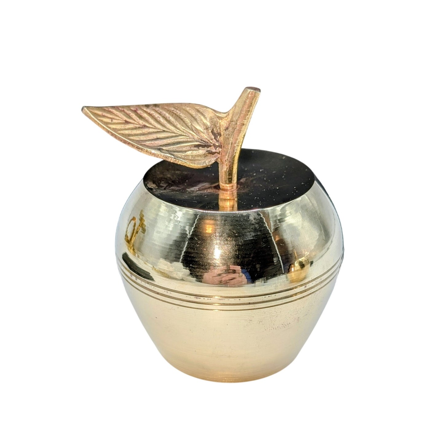 Vintage Mid-Century Brass Apple Bell