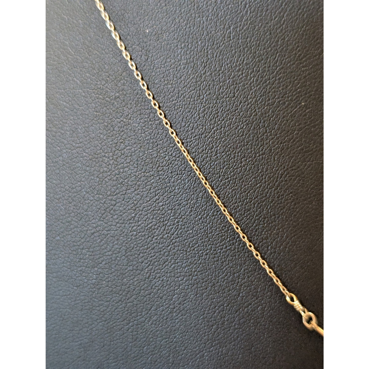 925 Sterling Silver 'O' Pendant Delicate Chain 21" Necklace