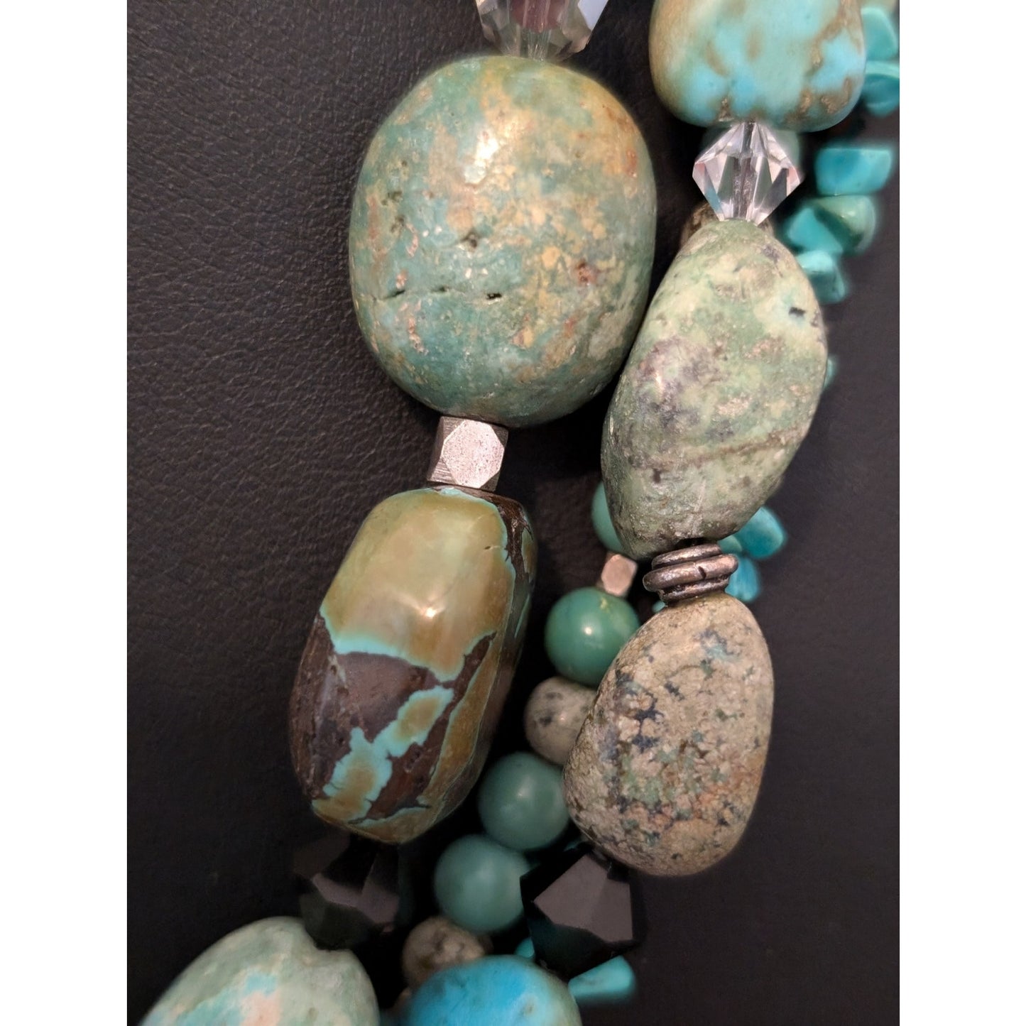 SILPADA Sterling Silver Turquoise Four-Strand Necklace