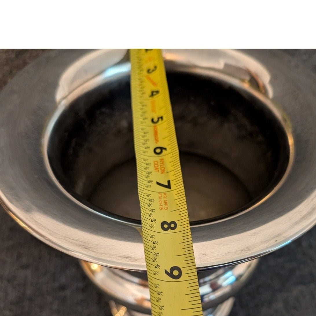 Vintage Wallace Silverplate 2443 Ice Bucket With Lion Embellishment Handles
