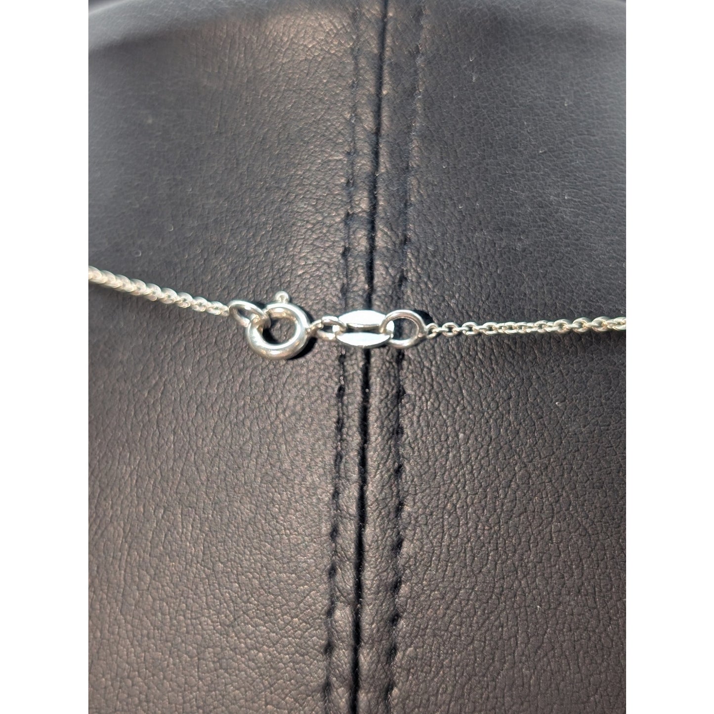 925 Sterling Silver Green Crystal Teardrop CZ 'Y Drop' Pendant 19" Necklace