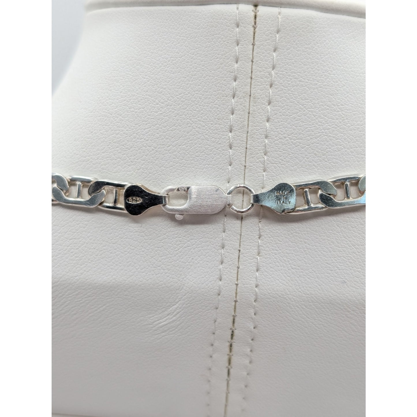 925 Italy Sterling Silver Mariner's Link 18" Chain Necklace