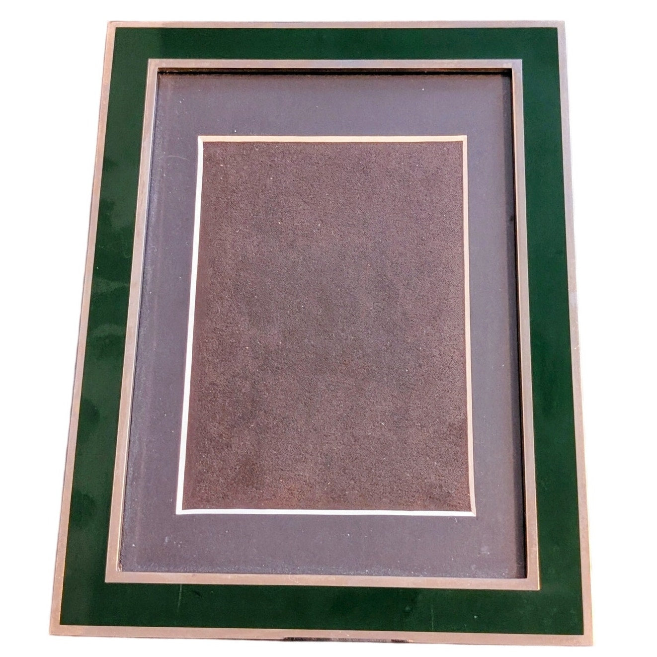 Papyrus Green & Silver Tone Classic American Old Money Aesthetic Photo Frame