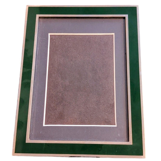 Papyrus Green & Silver Tone Classic American Old Money Aesthetic Photo Frame