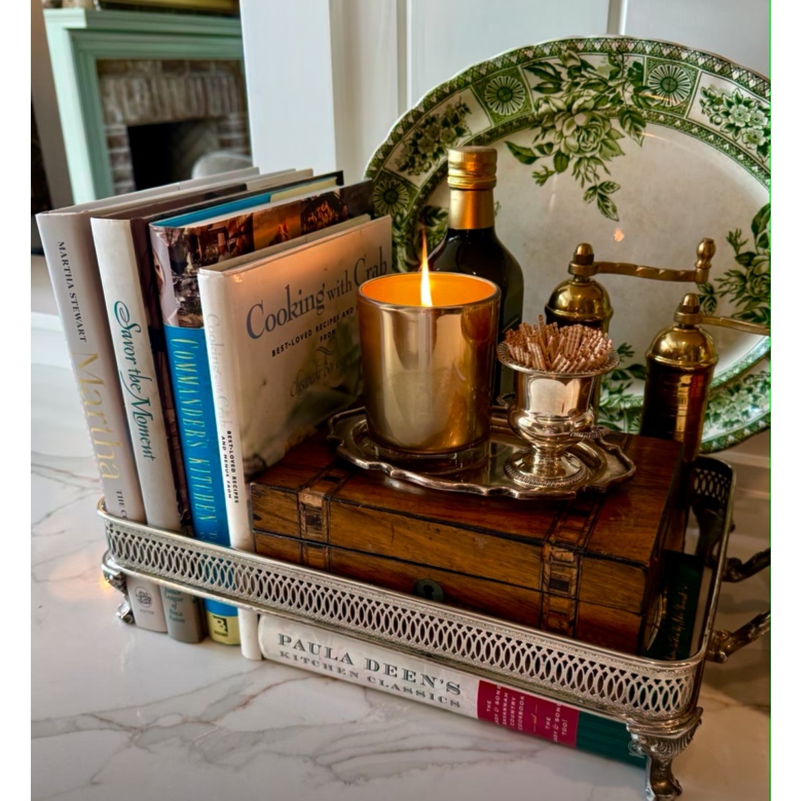 Vintage Silver Plated Casserole Dish Stand Upcycle Repurpose