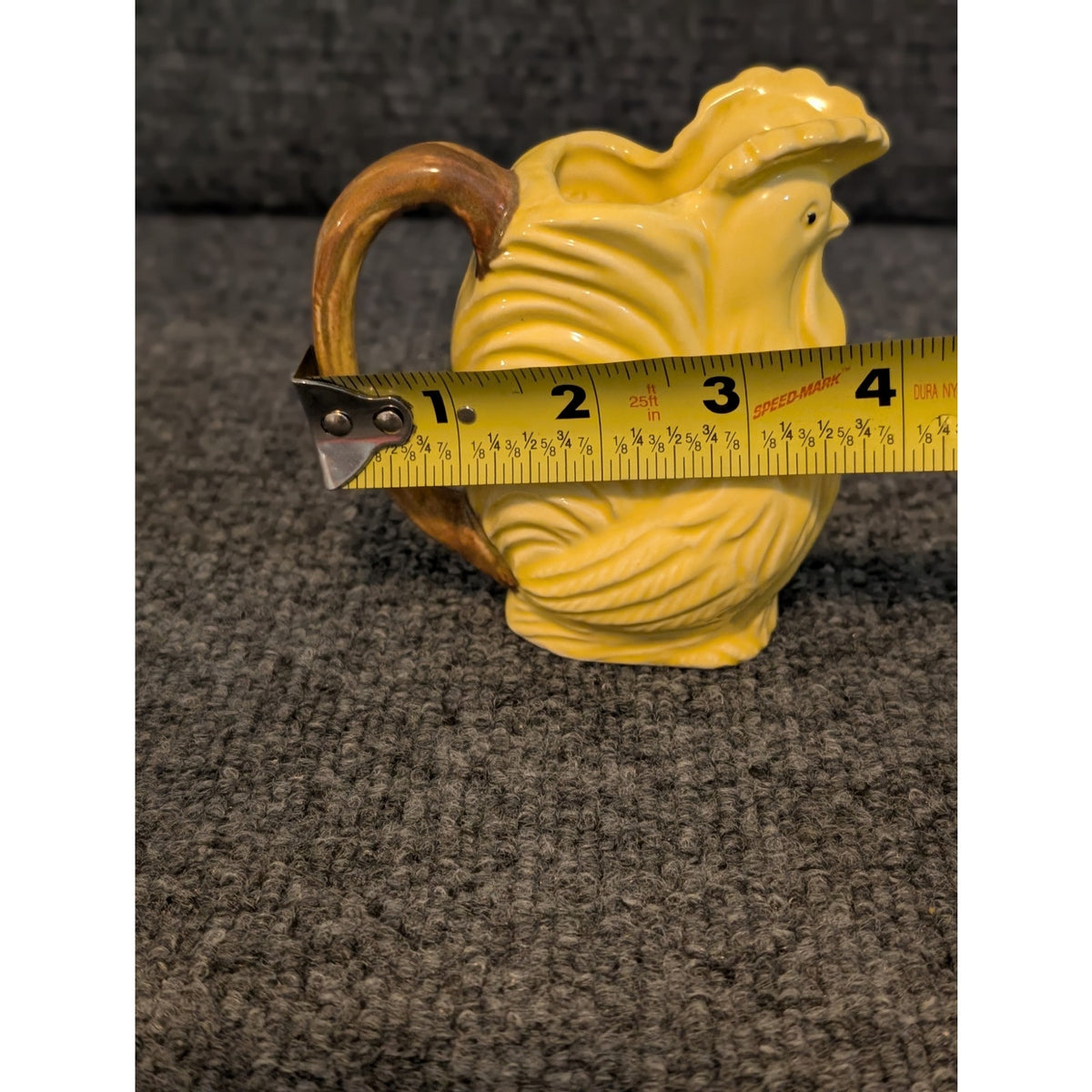 Vintage Made in Japan Yellow Rooster Creamer With Chip Photo Three