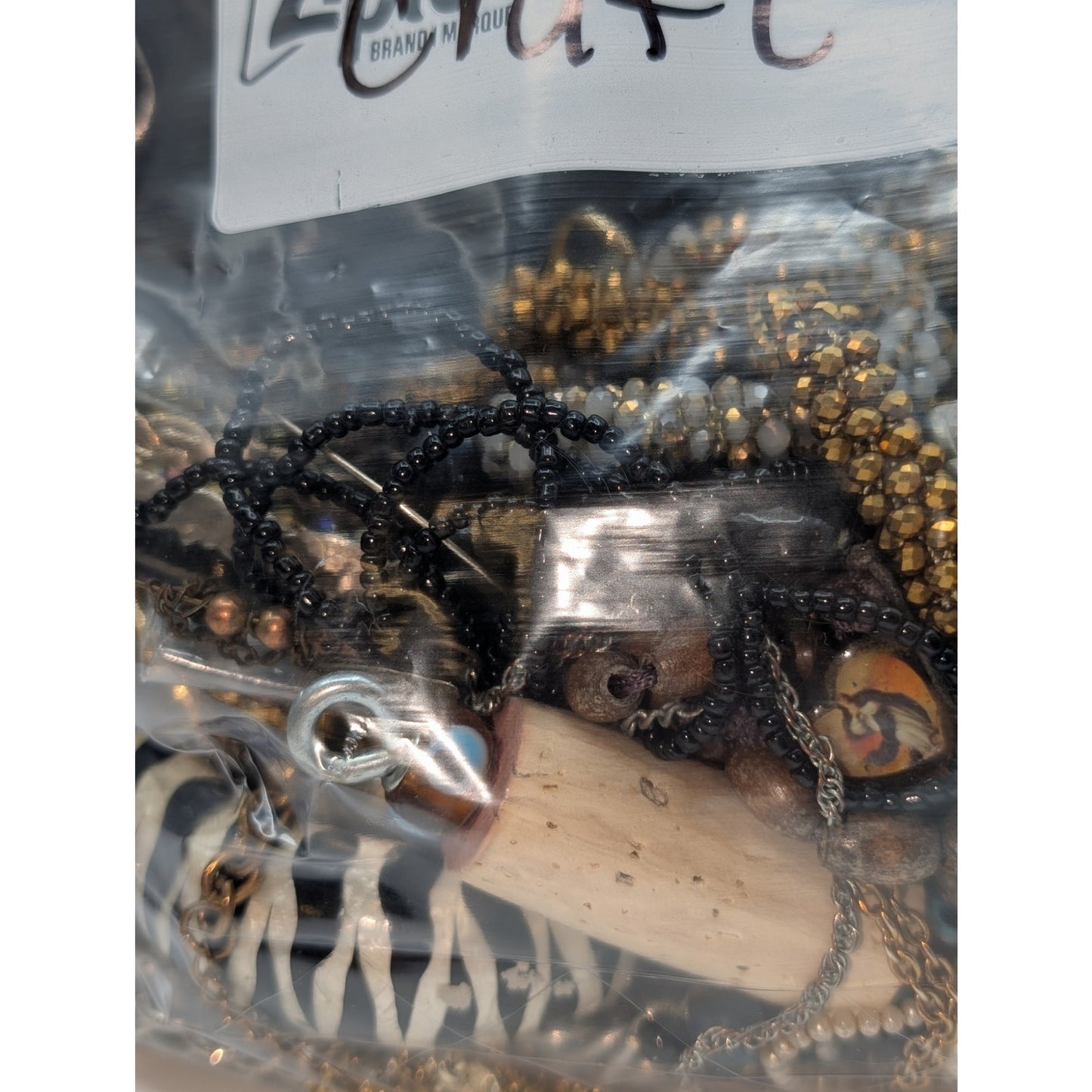 Jewelry Lot Jannes Repurpose Bag Over 4 Pounds Beads & Possible Wearable Pieces