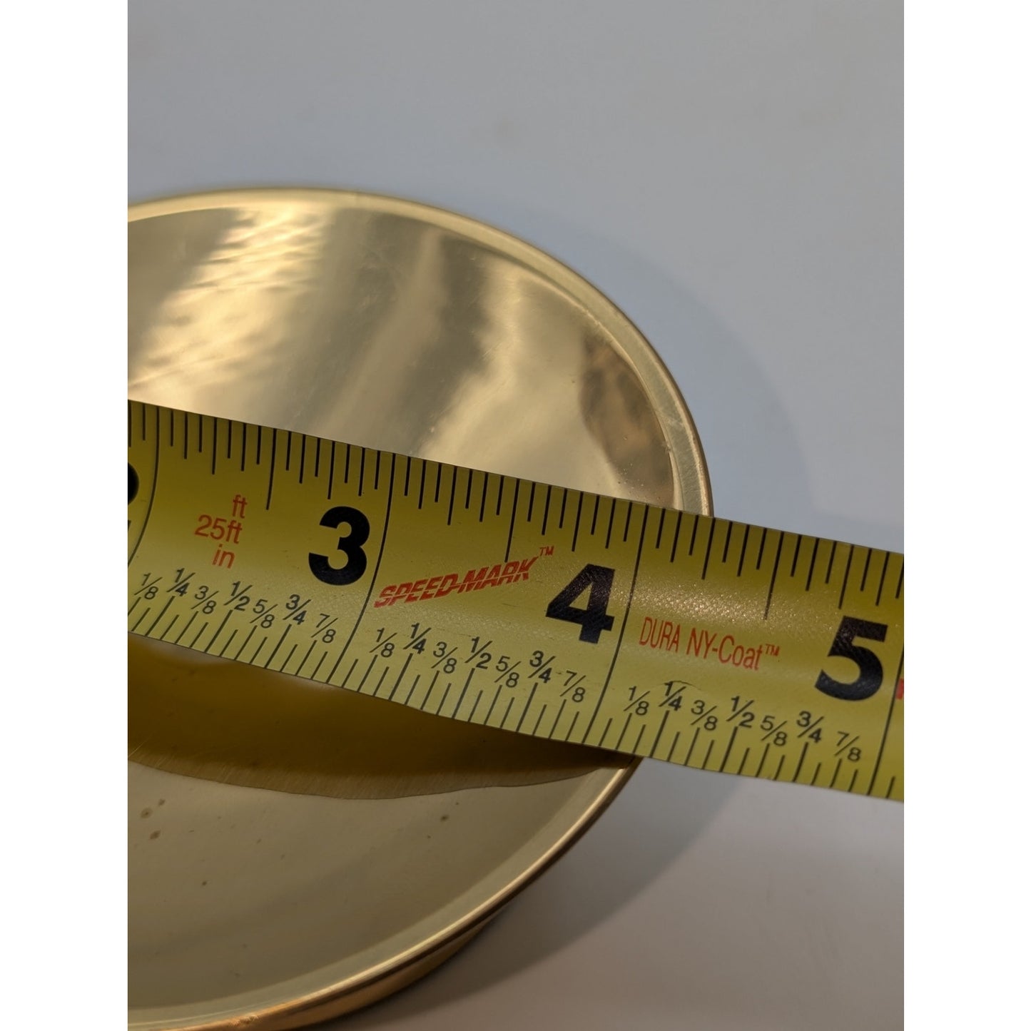 Vintage 80s Brass Pillar Candle Holder