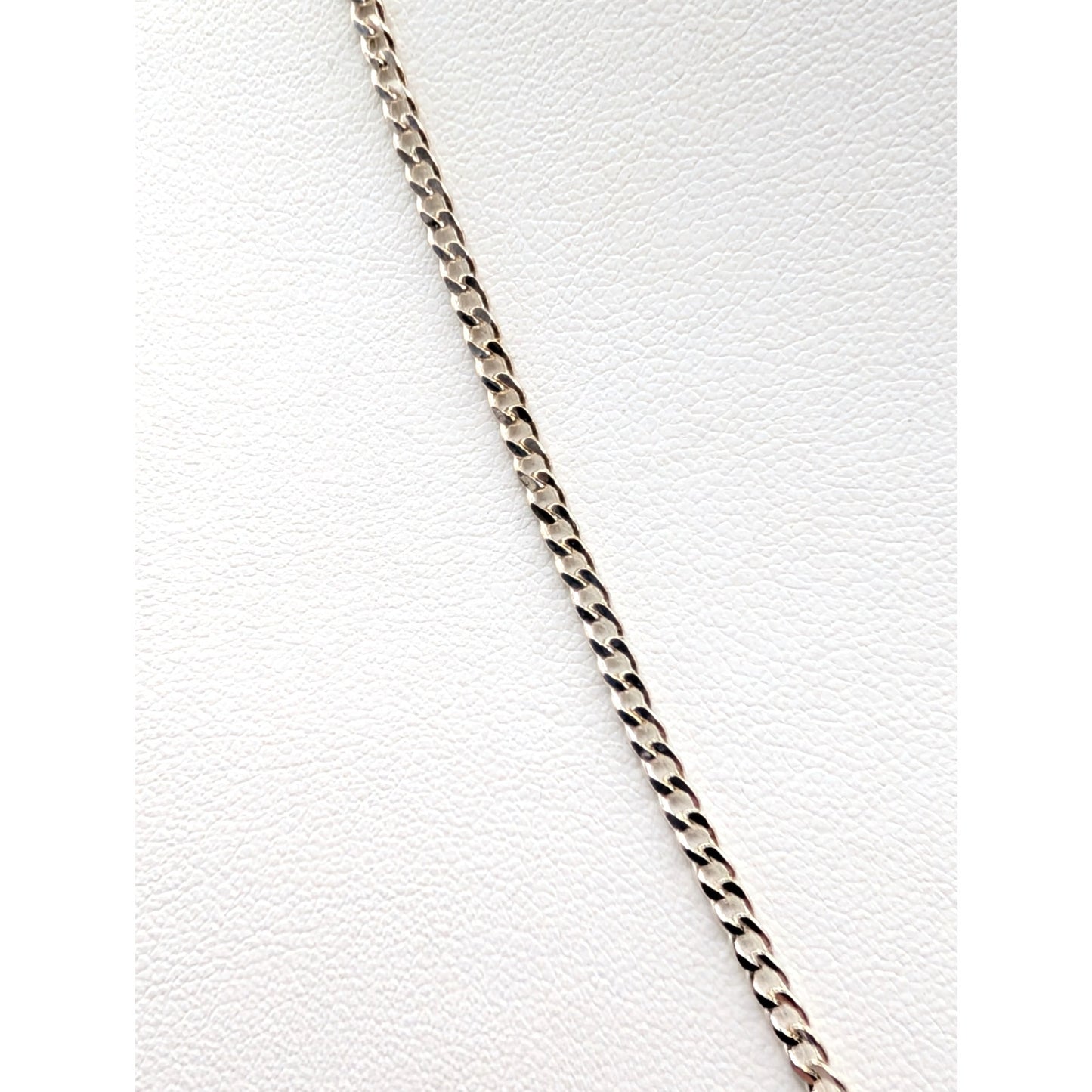 Vintage U.S Navy 925 Sterling Silver Pendant 22" Curb Chain Necklace