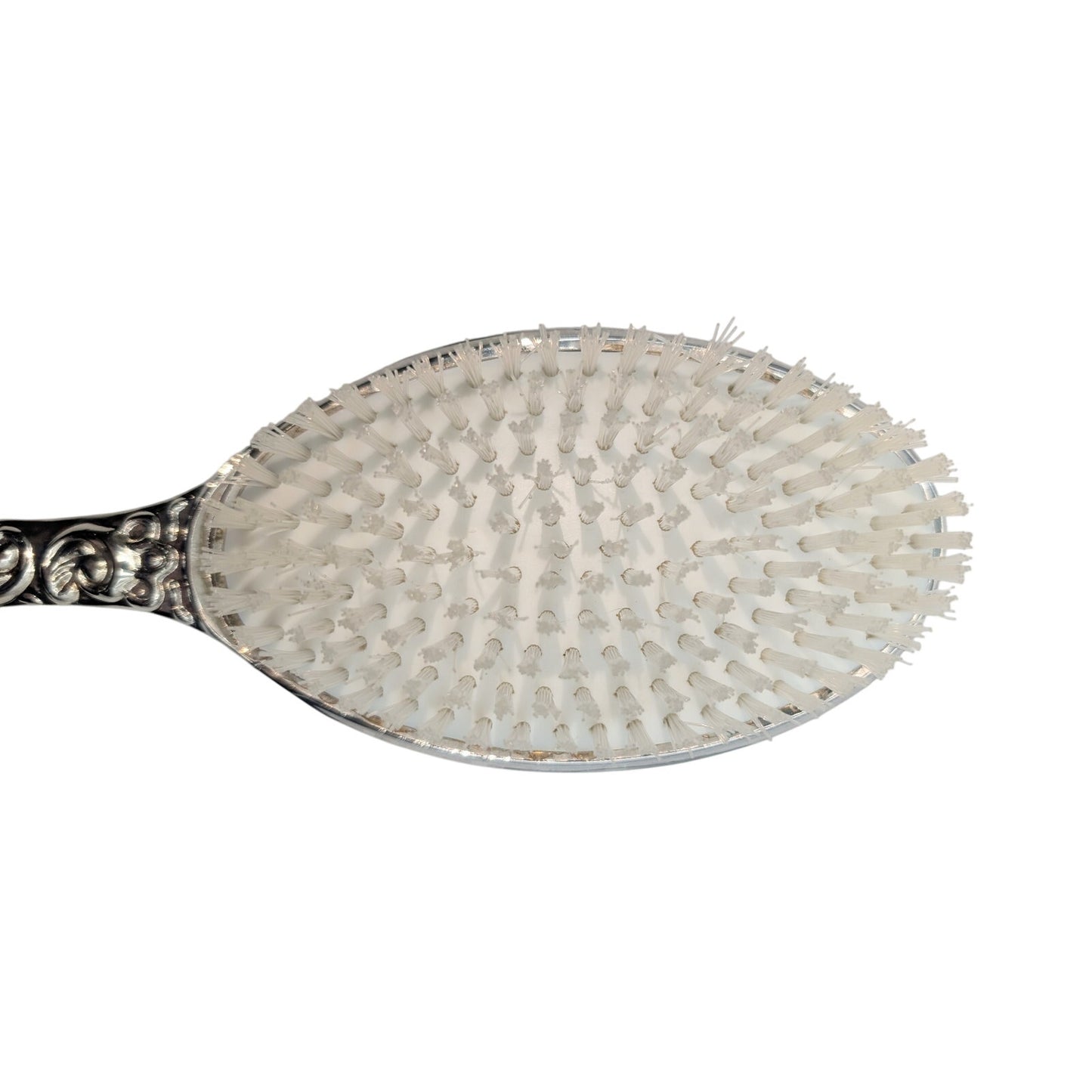 Vintage/Antique Silver Plate Repousse Ornate Dressing Table Hairbrush