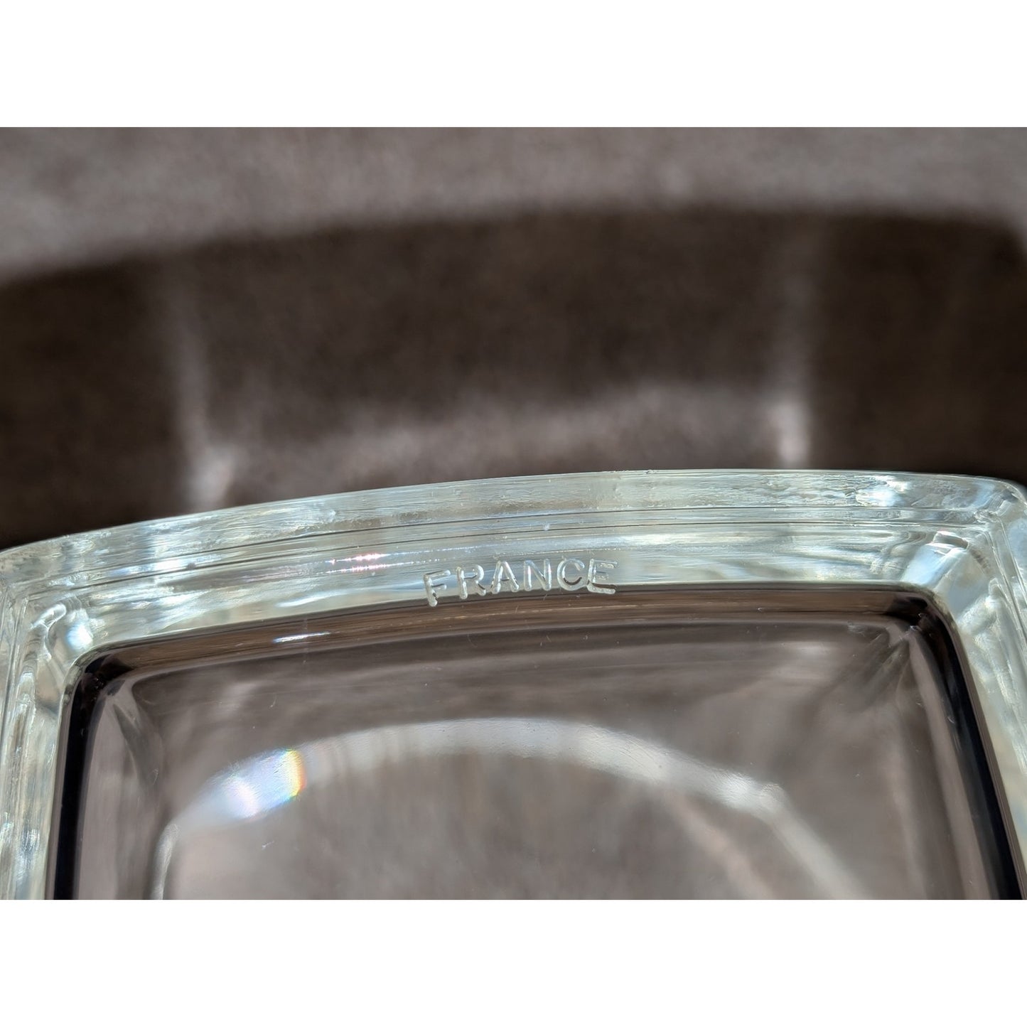 Vintage 1970s French Art Deco Glass Ice Bucket