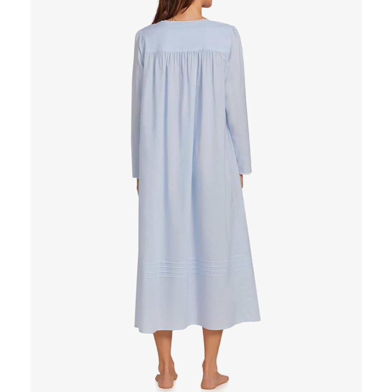 Eileen West Sleepwear Poetic Woven Lawn Collection 100% Cotton Nightgown Sz L
