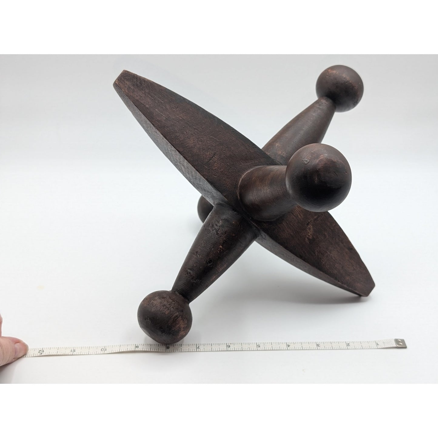 Vintage Large Wood Mid-Century Folk Art Jack Sculpture