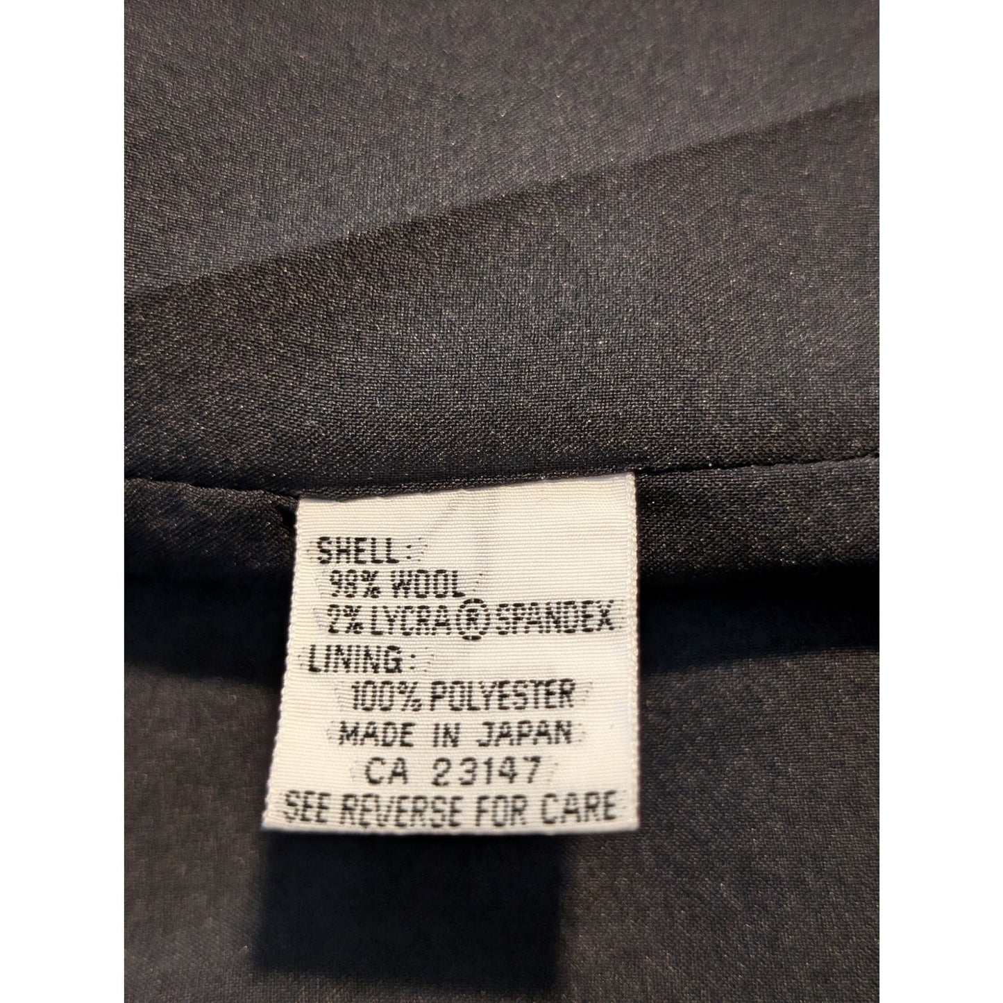 Vintage Black All Season Wool Stretch Lined Classic Blazer Womens Size 12W (0X)