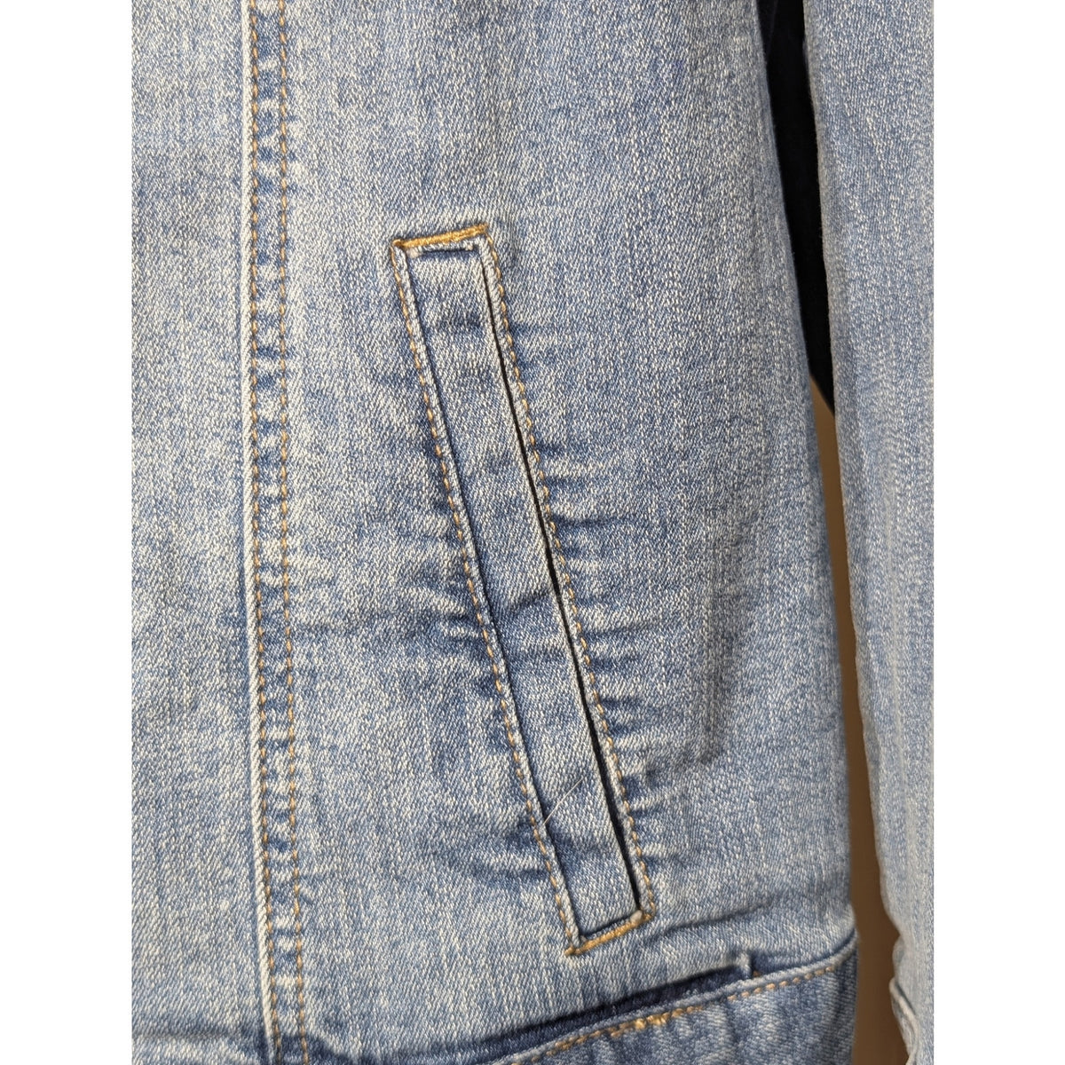 Style & Co. Bandana Print Back Denim Jacket Womens' Size 22W