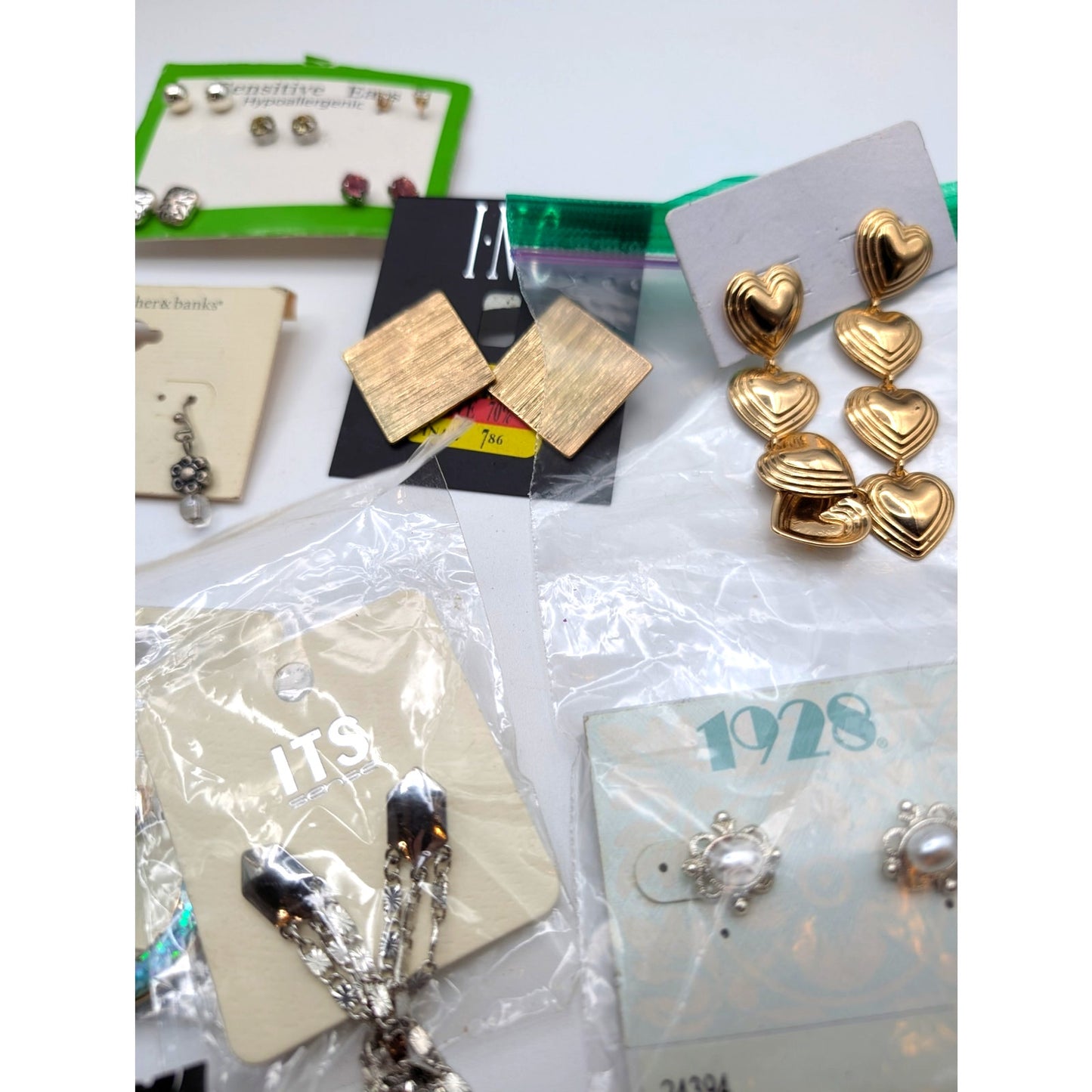 Lot of Seventeen Pair of Pierced Earrings