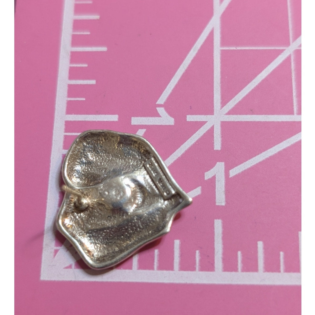Vintage MFA Museam of Fine Arts Boston Sterling Silver Pearl Heart Post Earrings
