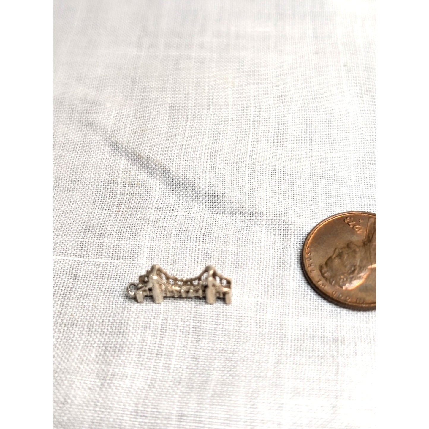 Vintage Sterling Silver Suspension Bridge Charm
