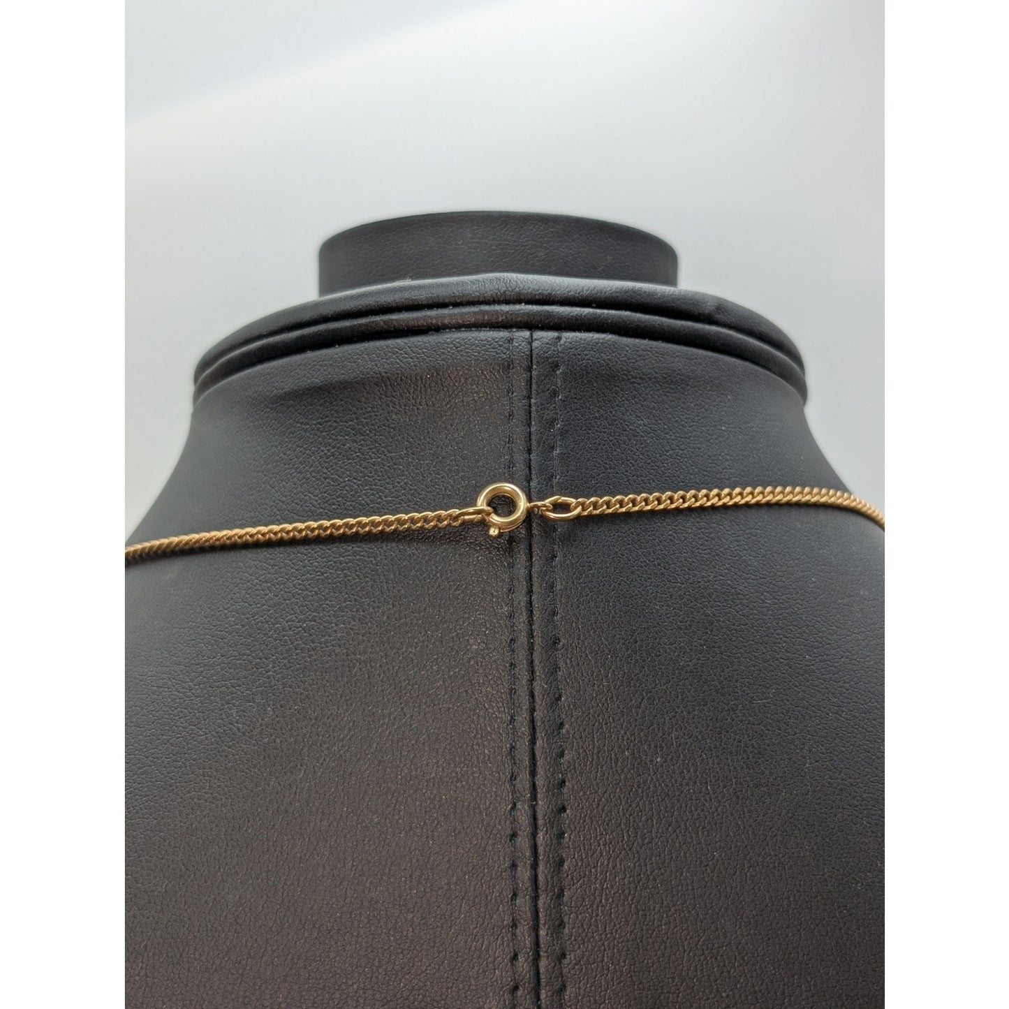 Vtg Premier Design Gold Tone Double Sided Filigree Necklace & Dangle Earring Set