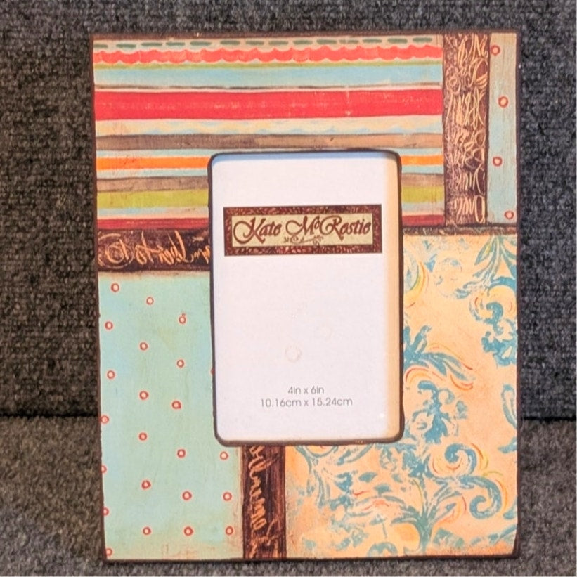 Kate McRostie 4 x 6 Creative Co-Op Southwestern Vibe Multi-Color Photo Frame
