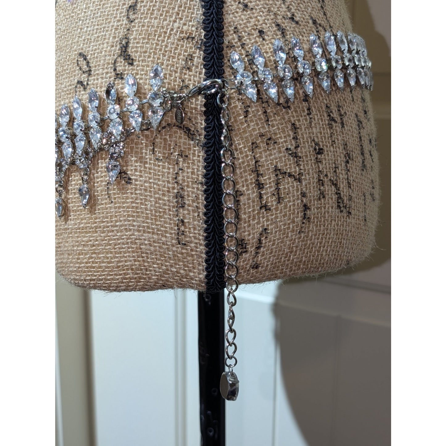 Express Blingy Rhinestone Chain Belt 34.5"-40"