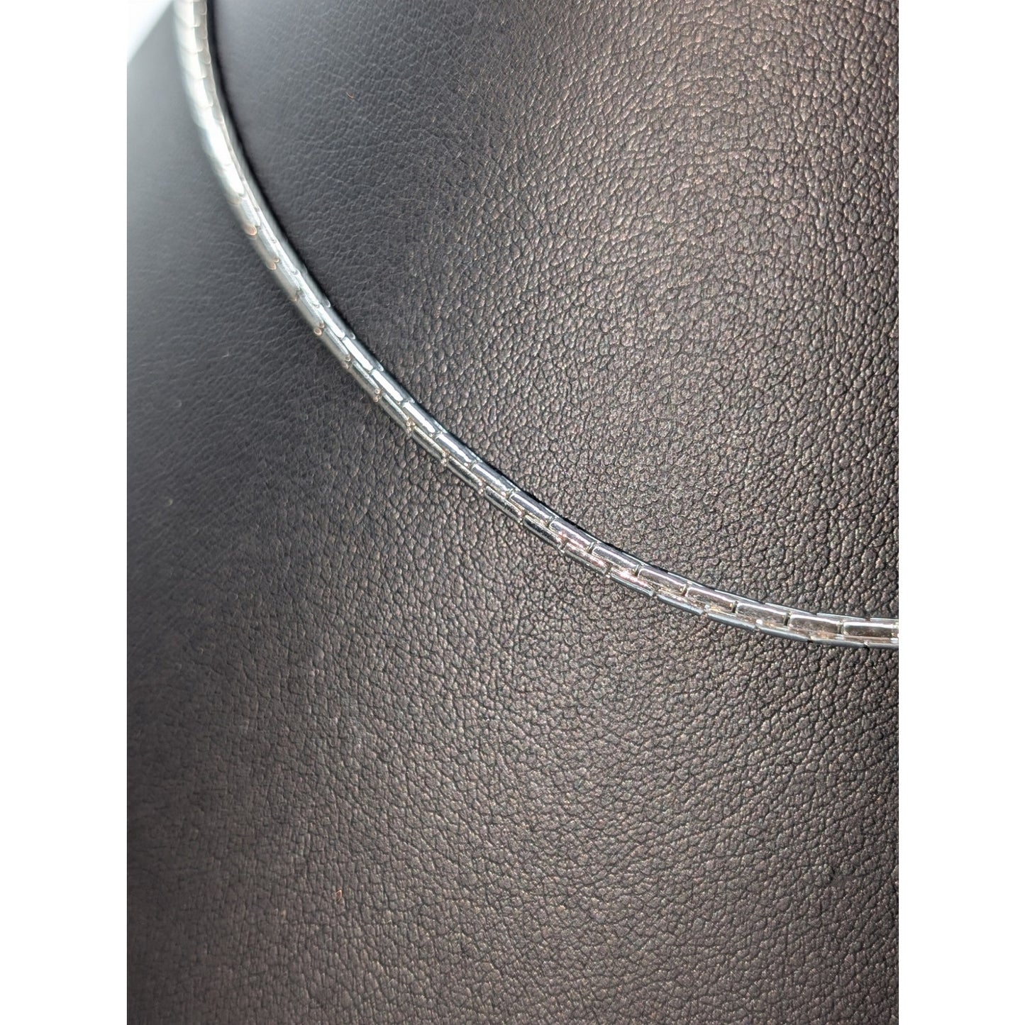 Vintage Crown Trifari Silver Tone 15" Chain Necklace New W/ Original Partial Tag