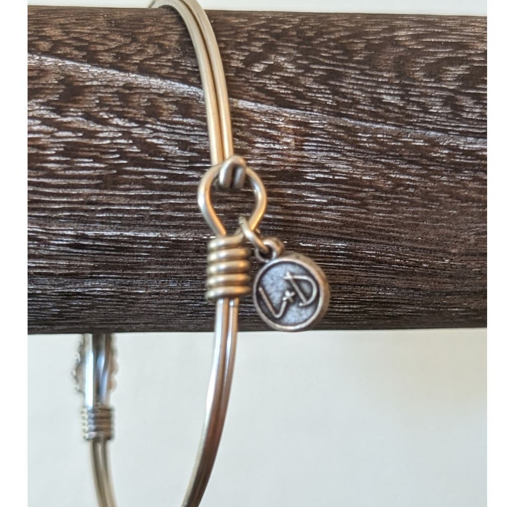 Luca + Danni Crystal Heart Bangle Bracelet