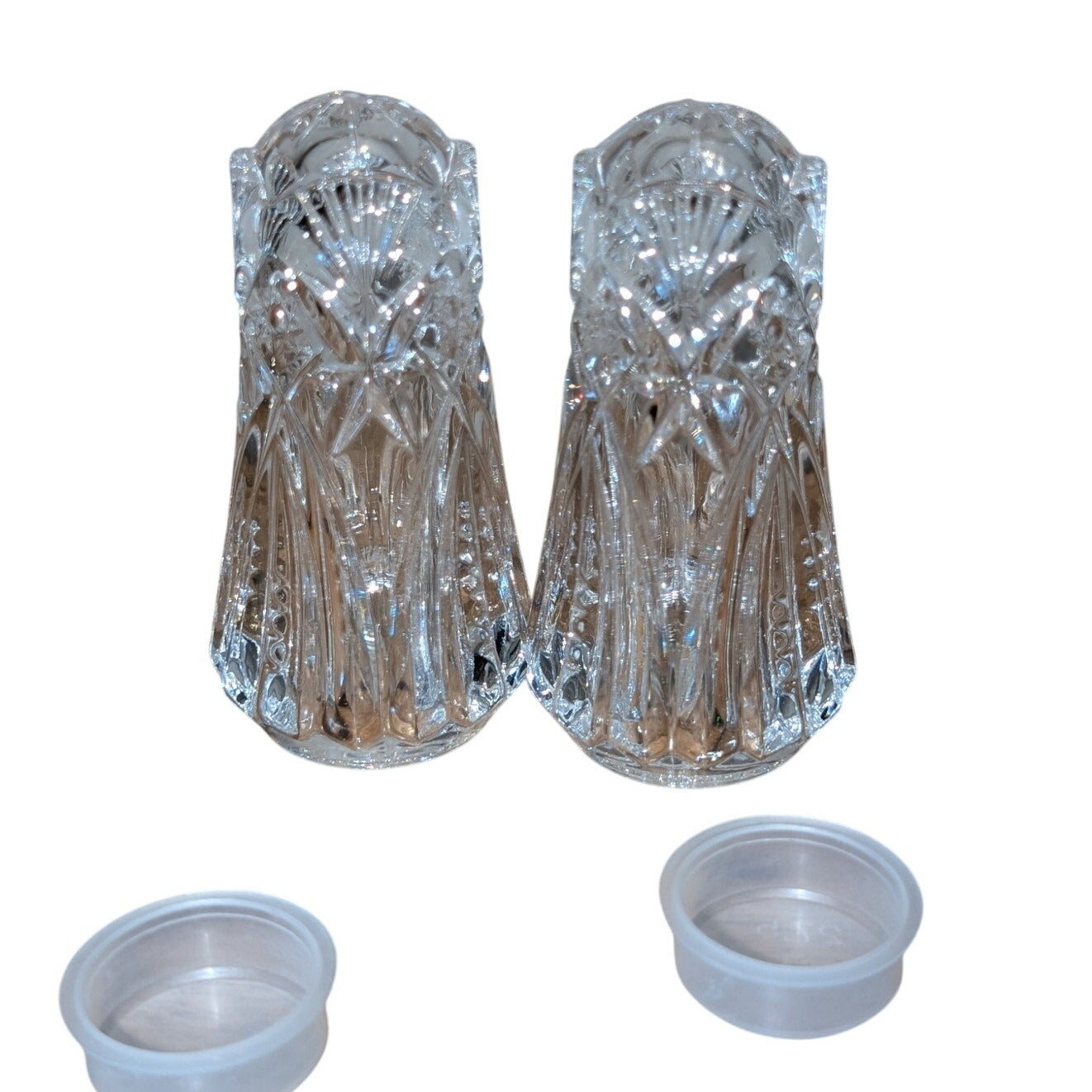 Vintage J. G. Durand France Crystal Salt & Pepper Shakers