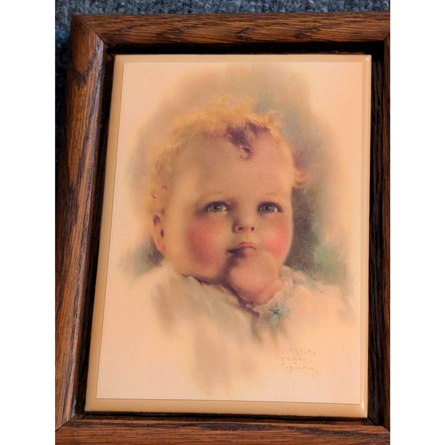 Vtg Rockford Editions, Inc The Exquisite Art of Bessie Pease Gutmann Framed Tile