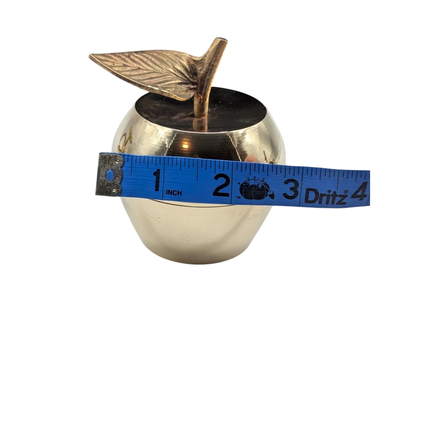 Vintage Mid-Century Brass Apple Bell