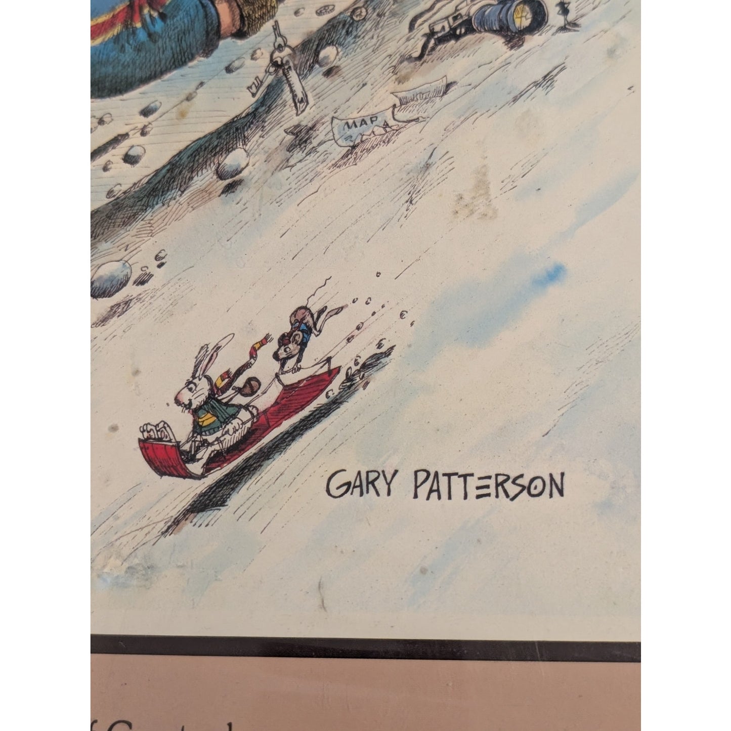Gary Patterson Ski Print Out of Control Unframed