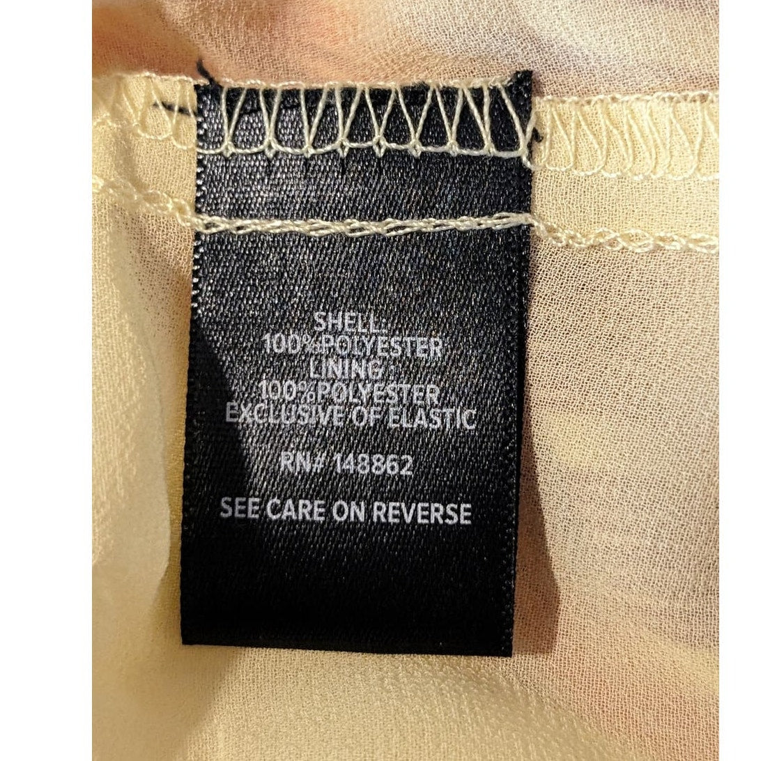 Torrid Babydoll Chiffon Smocked Bodice Yellow Orange Top Womens Sz 3
