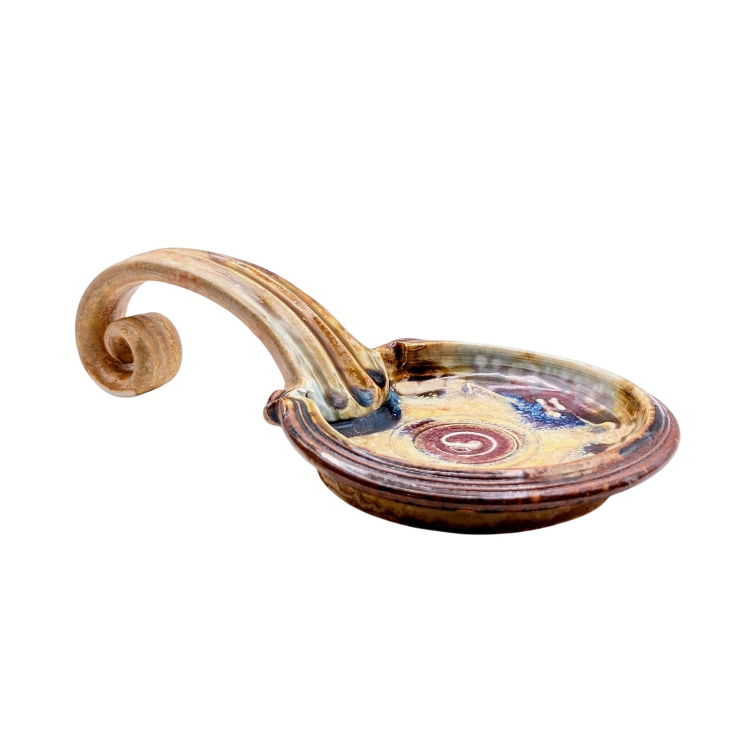 Signed Geoffrey Lloyd Fine Handmade Pottery Spoon Rest