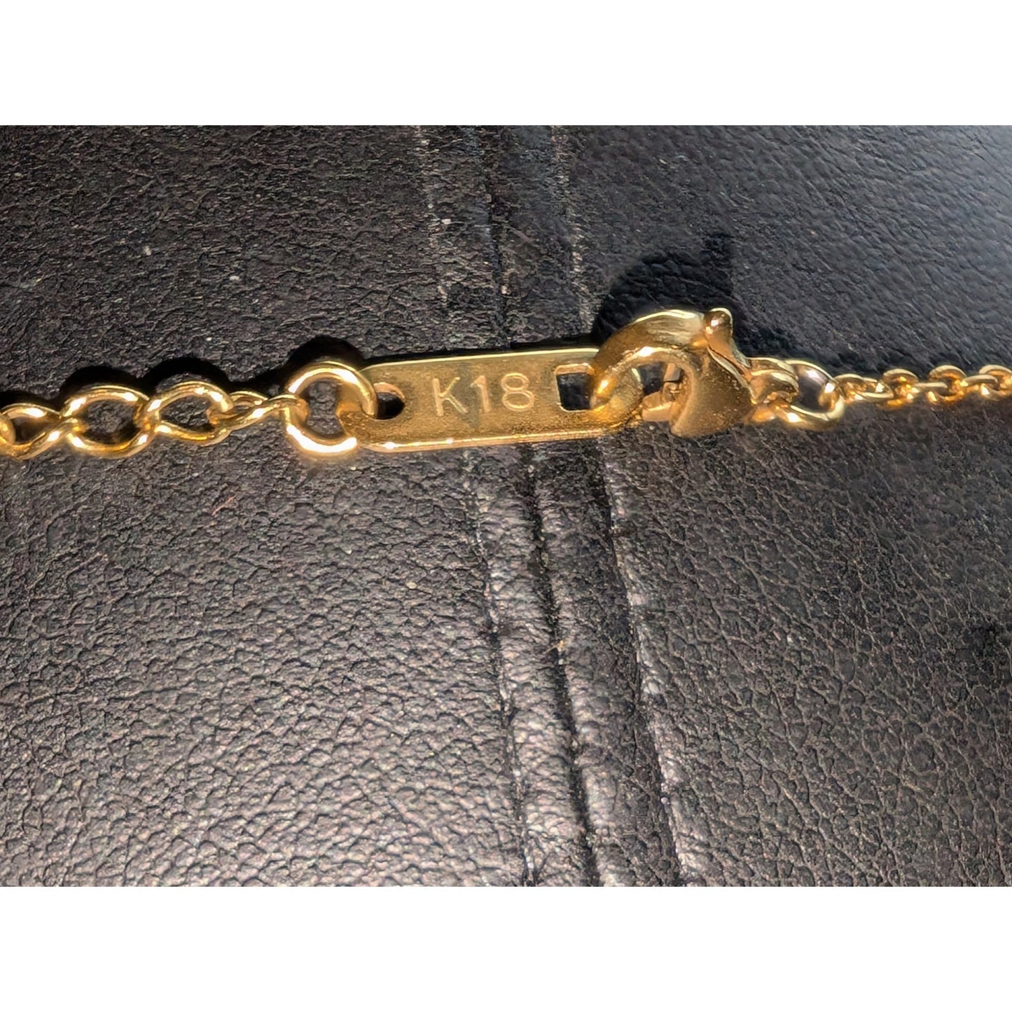 Gold Tone 'M' Heart Sliding Charm 17"-19" Necklace