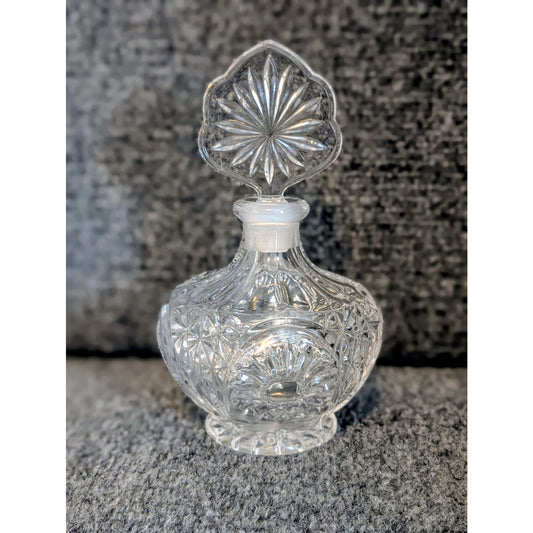 Vintage Hofbauer Byrdes Collection Crystal Bird Perfume Bottle W/ Dauber Topper