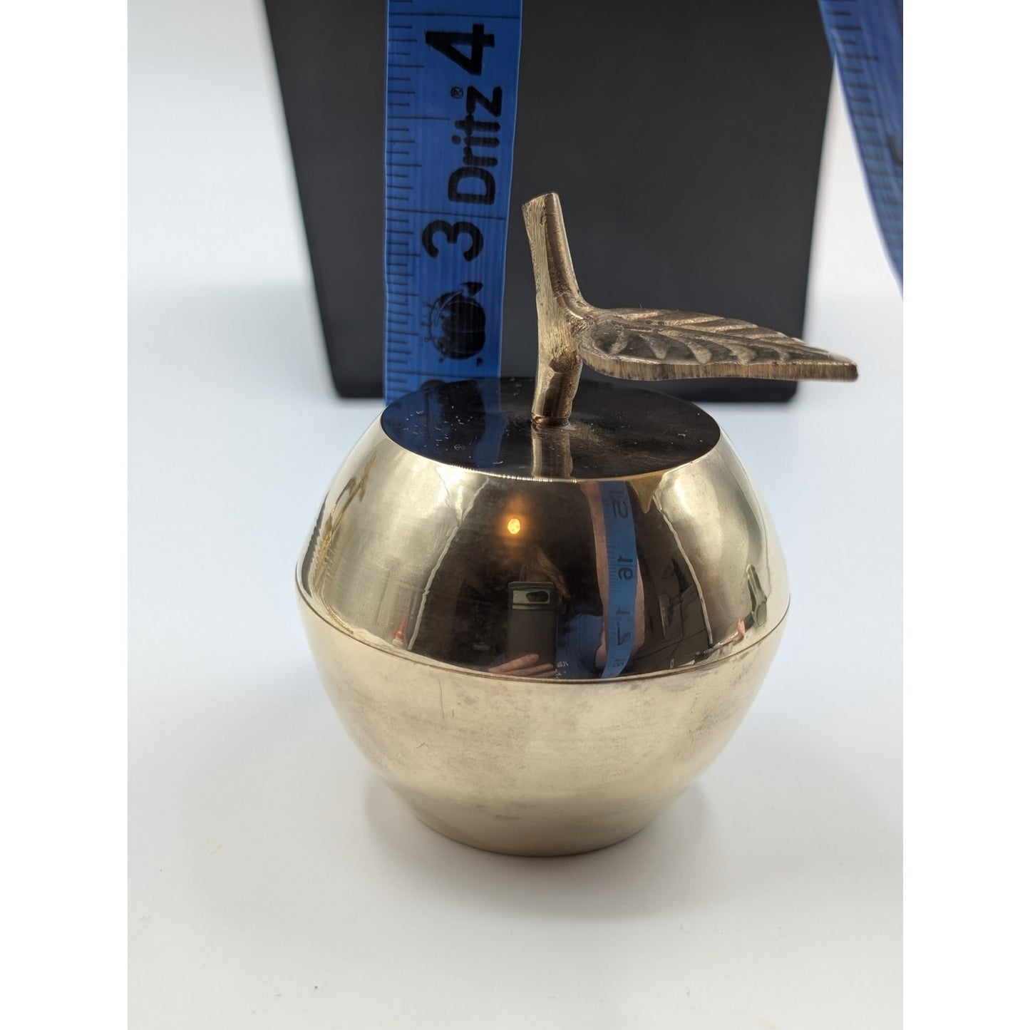 Vintage Mid Century Modern Brass Apple